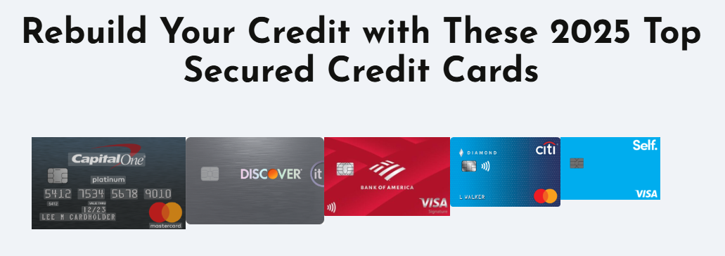 Rebuild Credit Quickly with Top Secured Credit Cards for Credit Score Repair